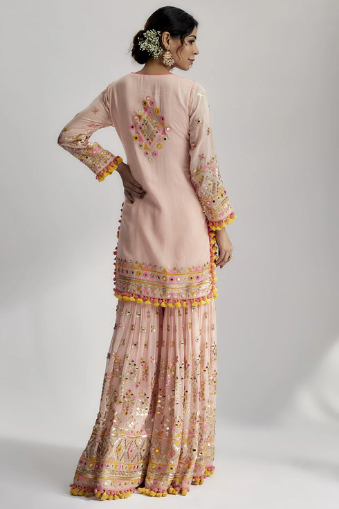 Friya Short Kurta Sharara Set